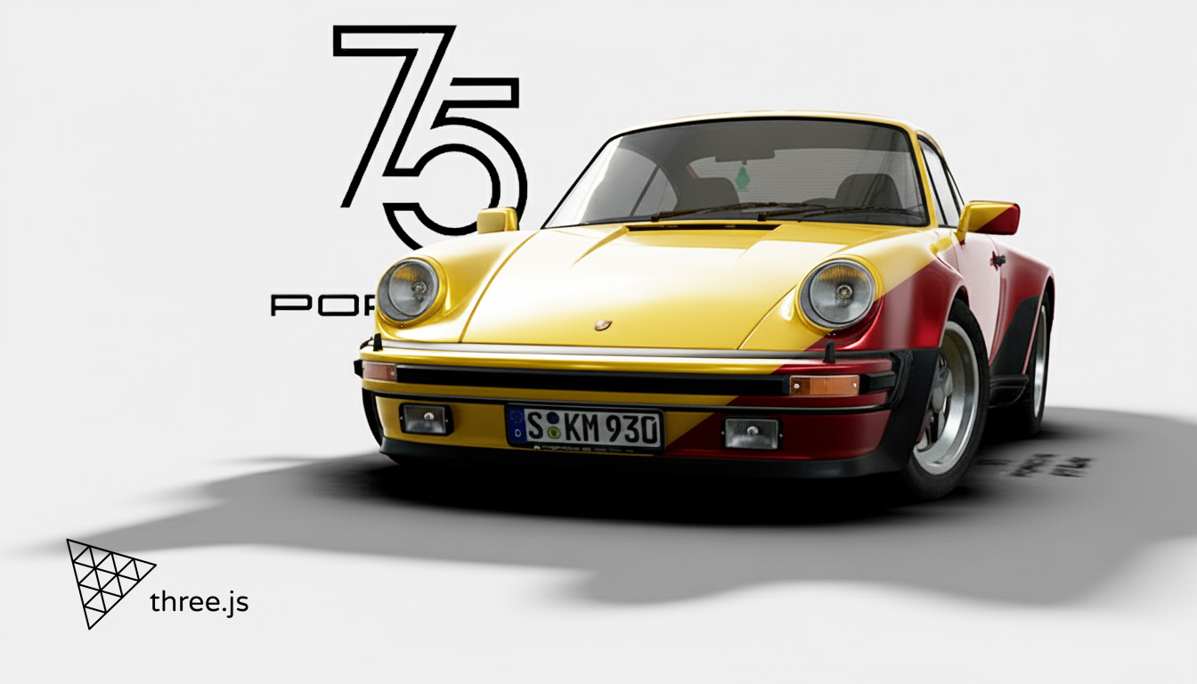 3D Porsche 911 showcase preview