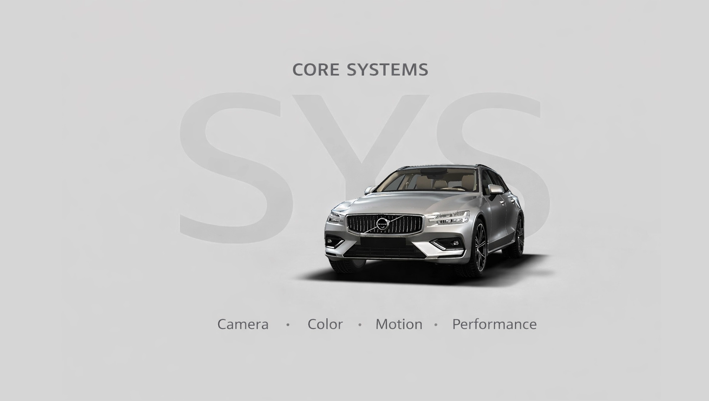 3D car core systems diagram
