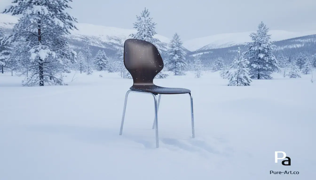 AI-generated cinematic furniture composition
